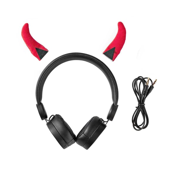 On-ear hodetelefoner med avtakbare horn