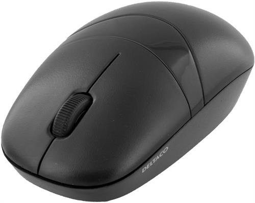 DELTACO Trådløst Tastatur + Mus 2.4GHz USB Nano - mottaker 10m