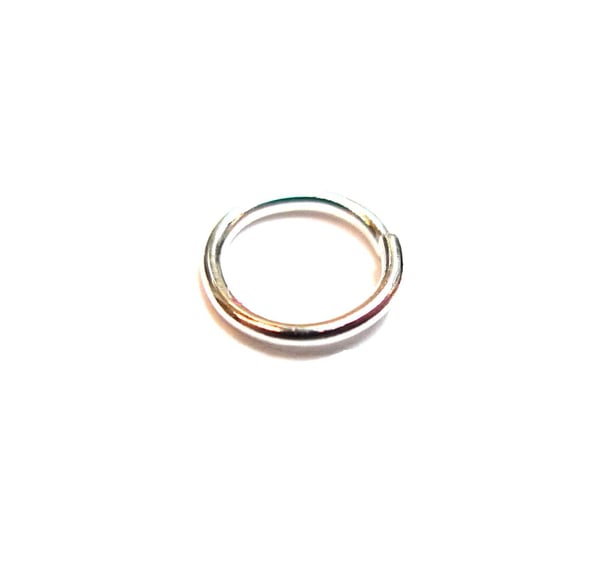 Silverpläterade Ringöglor 6mm 20-pack
