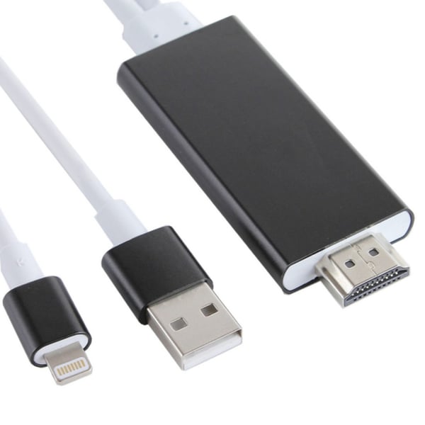Mobil til TV Adapter - HDMI HDTV - 2m - Apple / iPhone