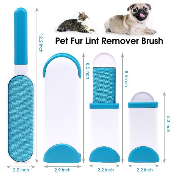 2 Pack Fur Remover - Itsepuhdistuva harja