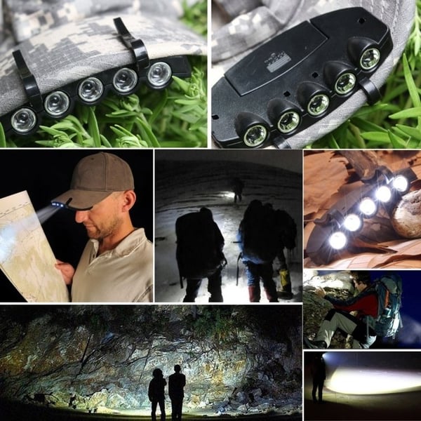LED Hovedlampe / Pandelampe til Kasket