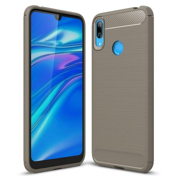 Stöttåligt Armor Carbon TPU-skal Huawei Y7 2019 - Svart
