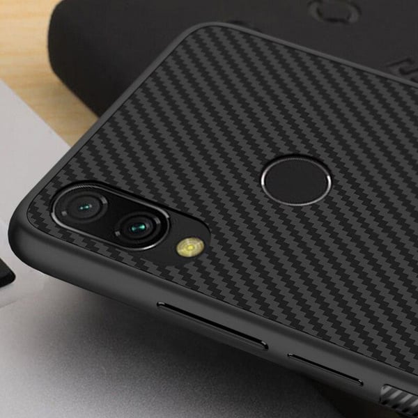 Carbon Fiber TPU-skal Xiaomi Redmi Note 7 - Svart