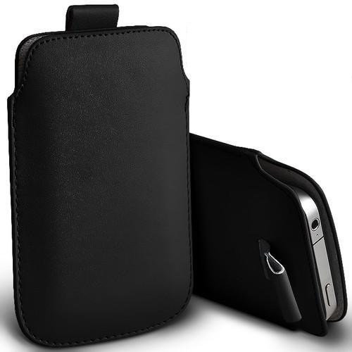 Pull tab / Läderficka - Passar iPhone 5/5S/5C/SE