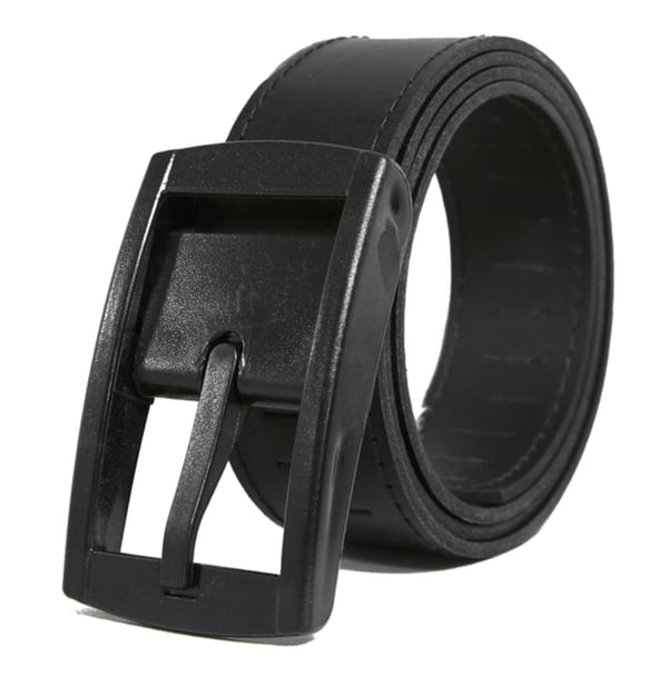 Svart 35mm jeansbälte i kalvläder