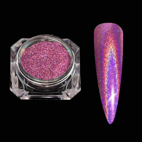 Rosa / lilla speilpigment - Krom speilpulver