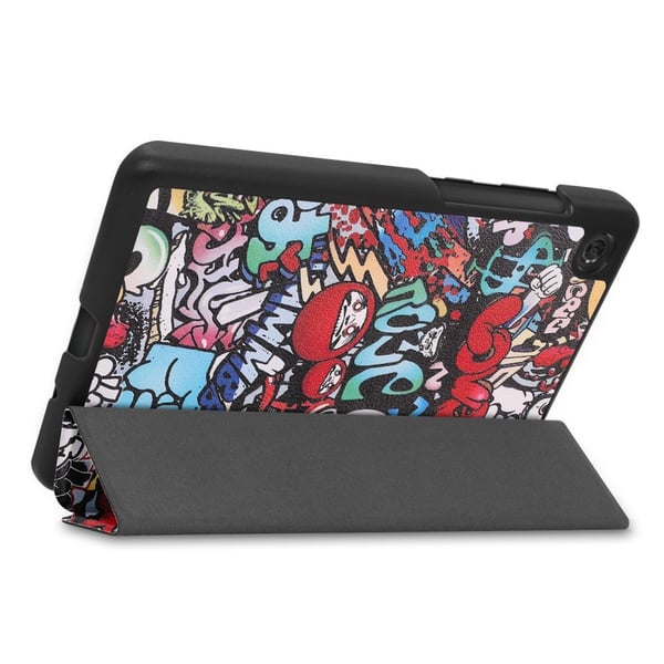 Kuvioitu kolmiosainen suojakotelo Lenovo Tab M7 - Graffiti