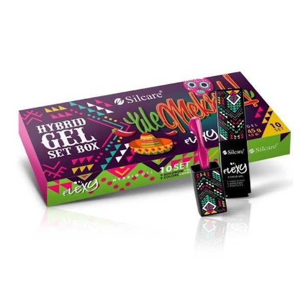 10-pakning - Gelelakk - Flexy - Mexico sett UV-gel/LED