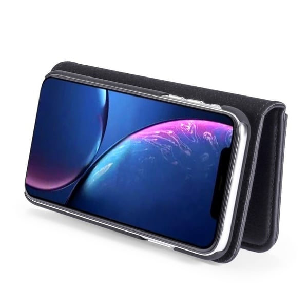 DG.MING iPhone 11 Split Lommebok - deksel I Lær - Svart