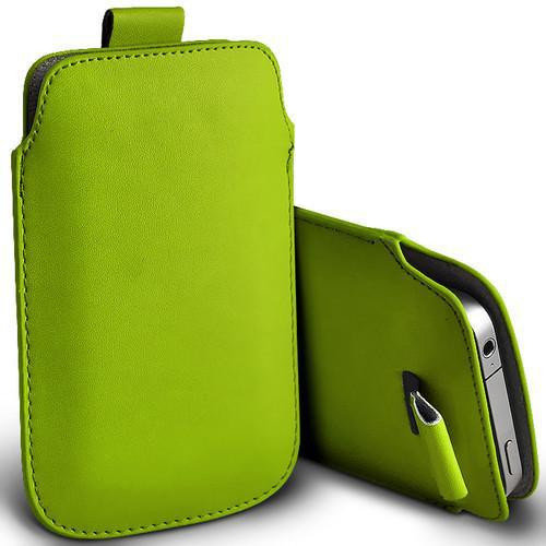 Pull tab / Läderficka - Passar iPhone 5/5S/5C/SE