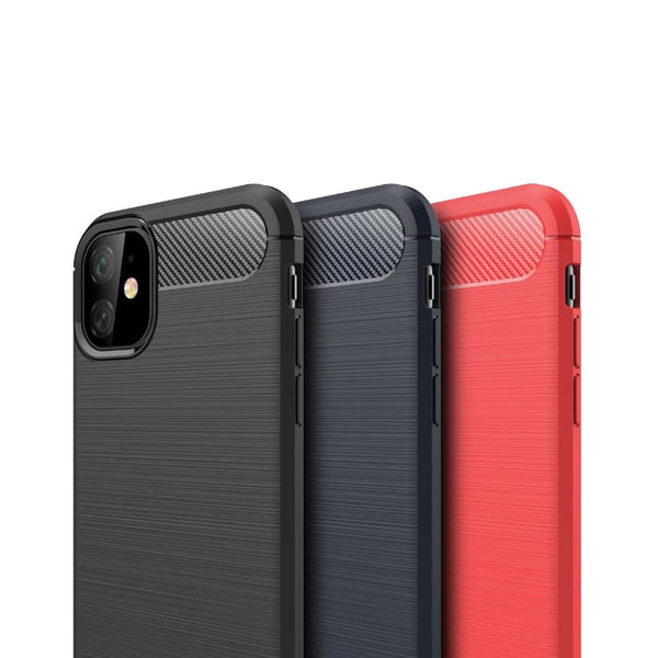 SKALO iPhone 11 Armor Carbon Stødsikker TPU-cover