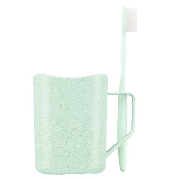 Krus med Holder for Tannbørster, Grønn