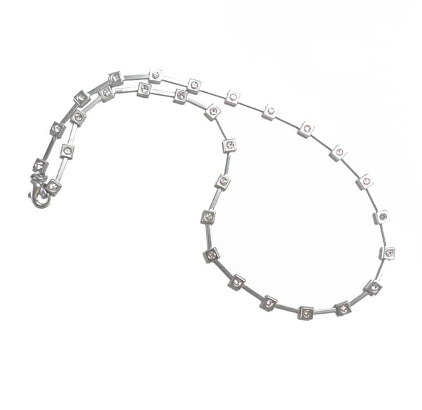 Silverpläterat halsband 40 cm