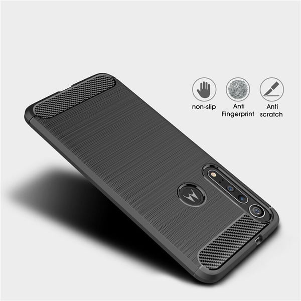 Stöttåligt Armor Carbon TPU-skal Moto G8 Plus