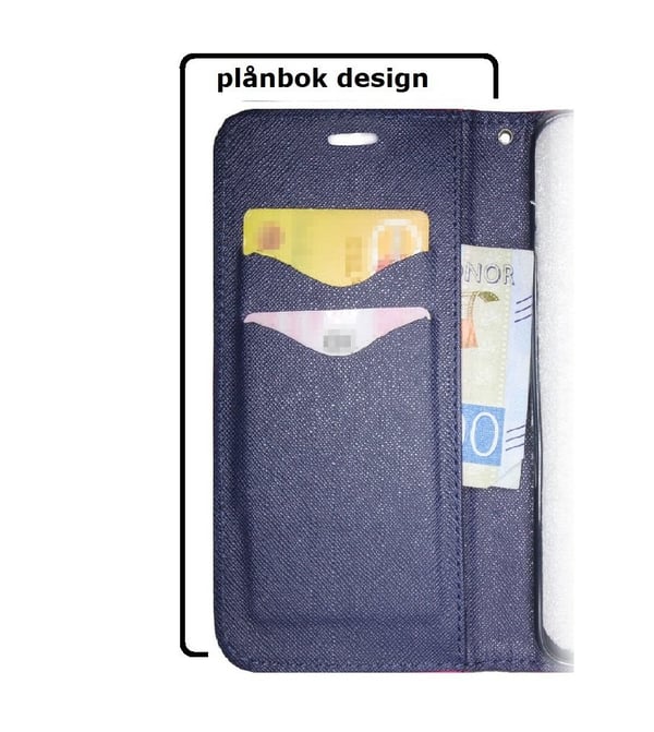 iPhone X / XS - Smart Fancy Flip Case - matkapuhelinlompakko - vaaleanpunainen