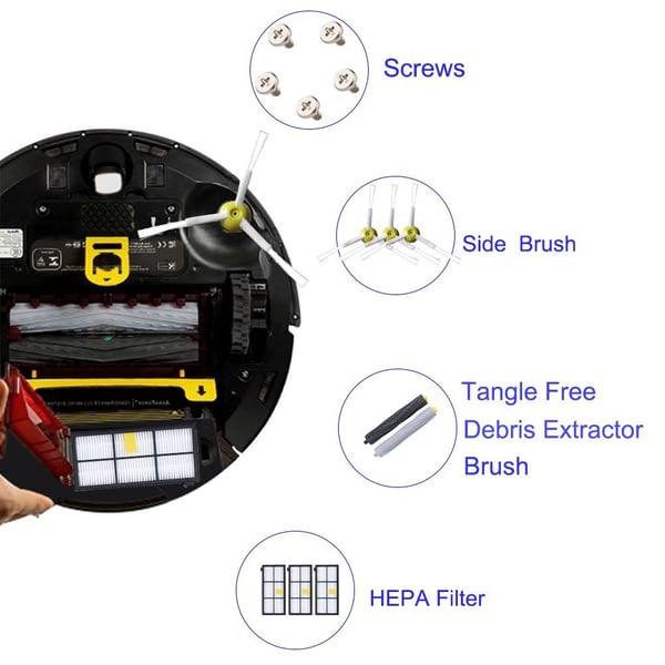Vedlikeholdssett for iRobot Roomba 800 og 900-serien