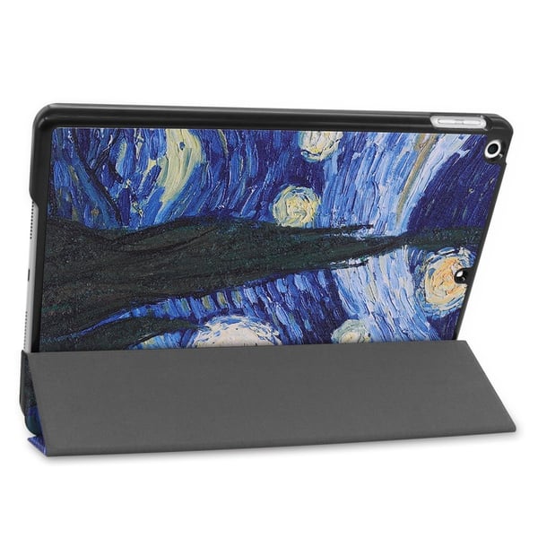 Apple iPad 10.2 2021/2020/2019 Trippeldeksel med smal passform - Abstrakt