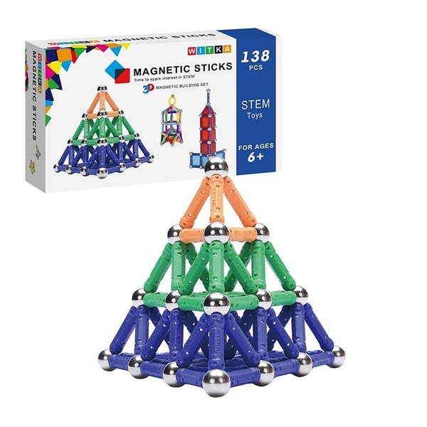 Witka - Magnetisk Byggesett, 138 deler