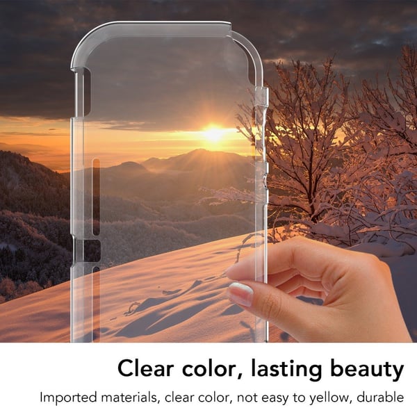 Kompatibel med Nintendo Switch Lite Transparent holdbart blødt TPU cover