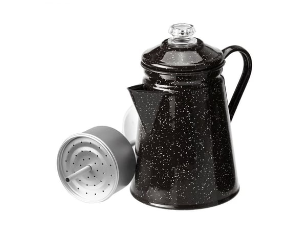 GSI OUTDOORS ENAMEWERE 8 CUP PERCOLATOR BLACK, GSI perkulator emaljerat stål