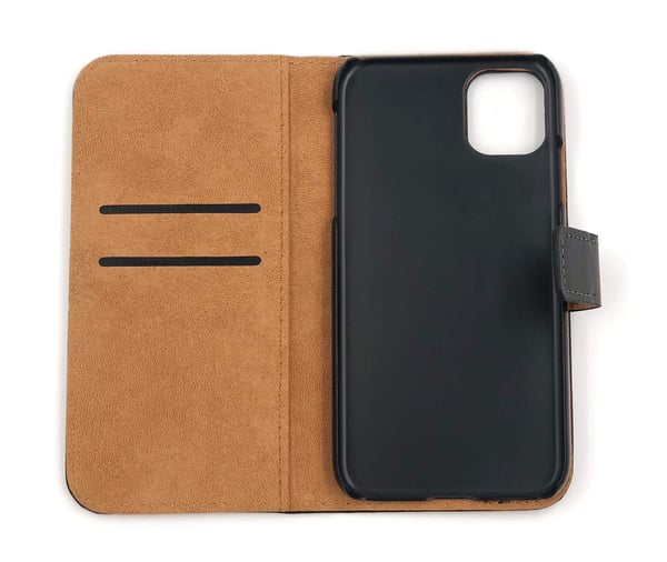 SKALO iPhone 11 Pro Plånboksfodral Äkta Skinn