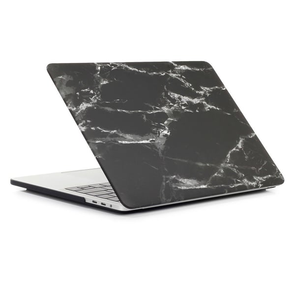 MacBook Air 13.3 A1932 (2018) + Retina Modelldeksel - Marmor Svart