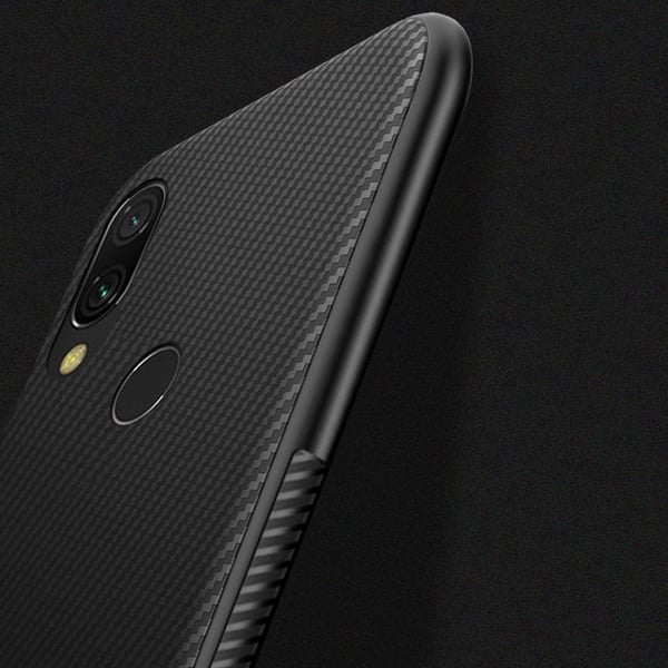Carbon Fiber TPU-skal Xiaomi Redmi Note 7 - Svart