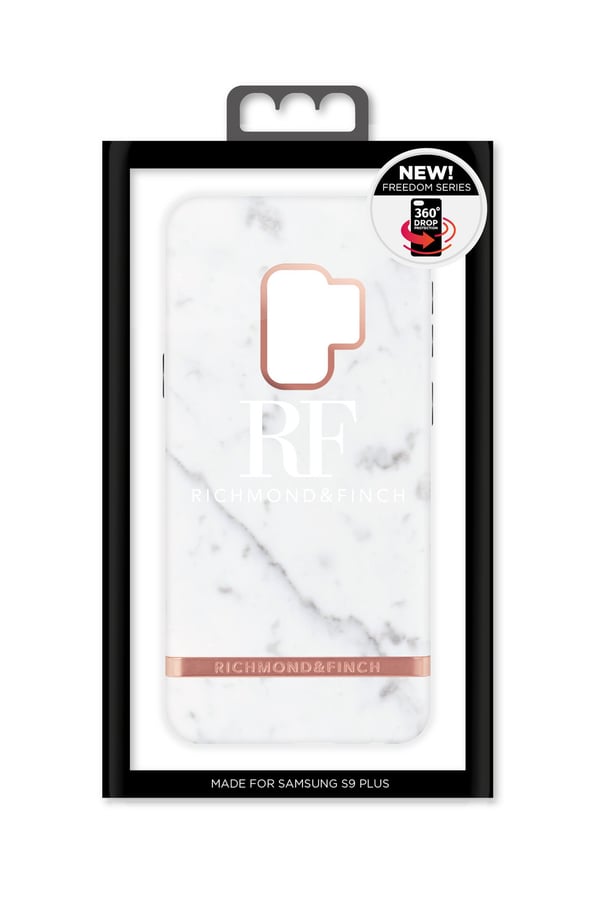 Richmond & Finch Deksel til Samsung Galaxy S9 Plus - Hvit Marmor