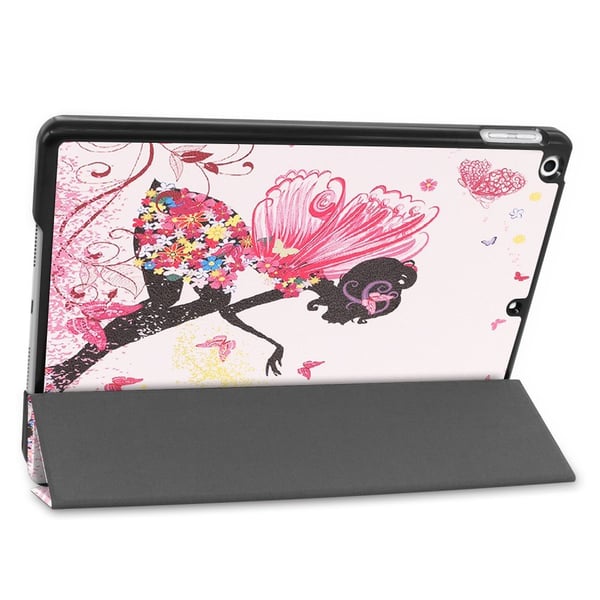 Apple iPad 10.2 (2019) Pattern PU kolminkertainen tabletin kotelo - Kauneus