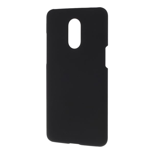Kumitettu kova PC-puhelinkotelo OnePlus 7:lle - Musta