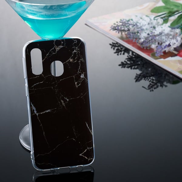 Mønster IMD TPU Blødt Bagcover til Samsung Galaxy A40 - Stil A