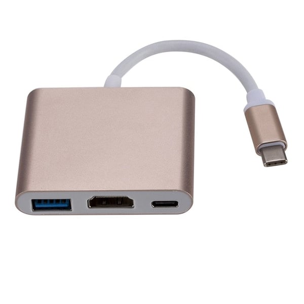USB-C Adapter til Macbook - HDMI & USB 3.0
