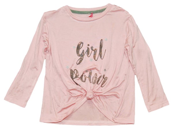 Långärmad topp med glitter tryck, 86/92
