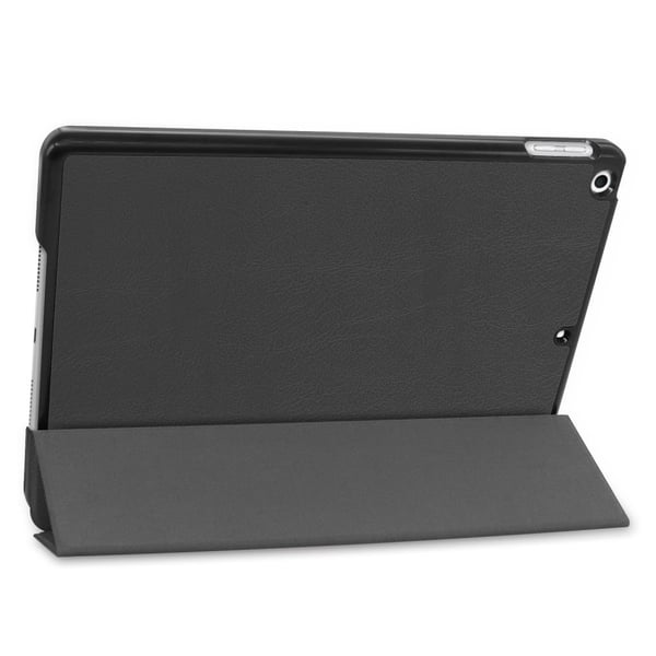 Tri - Fold Stander Tablet Cover til iPad 10.2 2021 2020 2019 Beskyttende Smart Etui med Automatisk Sleep og Wake - Sort