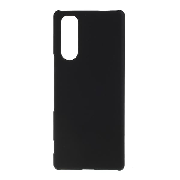 Gummibelagt hårdt plastikcover til Sony Xperia 5 - Sort