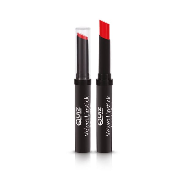Fløyelsleppestift - leppestift - 6 farger - Quiz Cosmetic