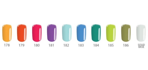 10-pakning - Gelelakk - Flexy - Mexico sett UV-gel/LED
