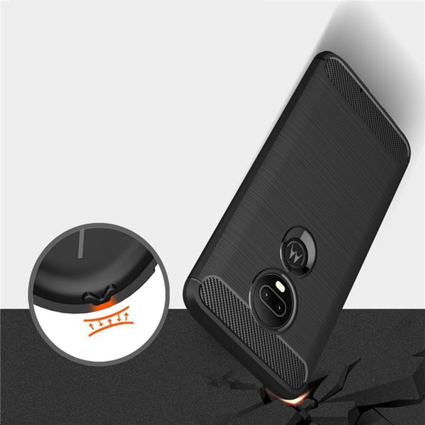 Stöttåligt Armor Carbon TPU-skal Moto G7 Plus