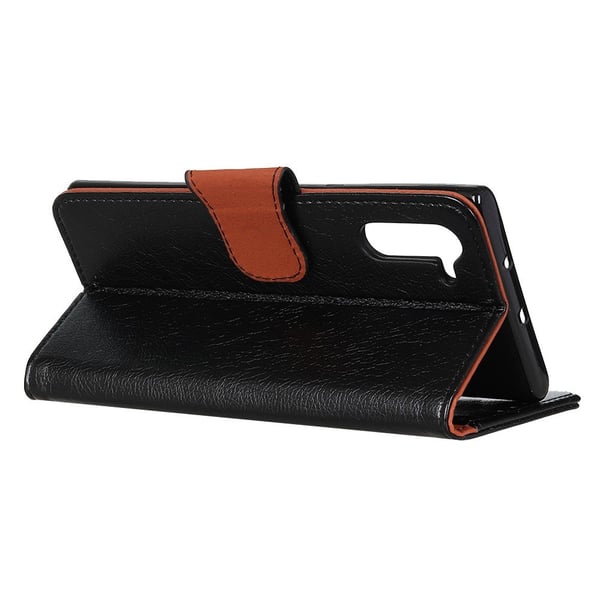 Samsung Galaxy Note 10 Plånboksfodral Textured Split - Svart