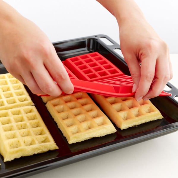 Vaffel Form i Ovnen / Silikon Baking Form - Lag Vafler i Ovnen