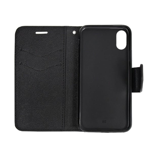 Plånboksfodral Fancy iPhone Xs Max - Svart