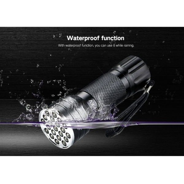 2-Pak - UV-lampe / Blacklight Lommelykt – Sedeldetektor