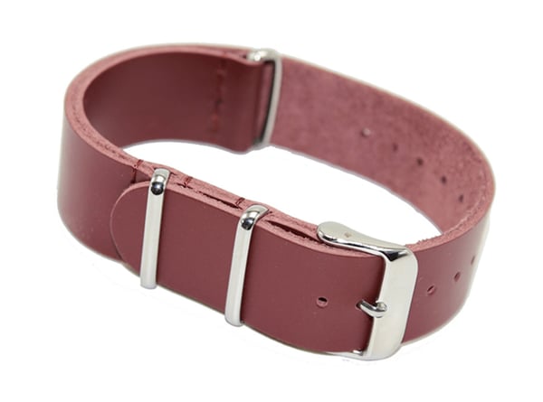 NATO klock armband i ÄKTA läder - 5 Olika färger