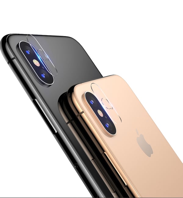 2-PACK iPhone XS Max Härdat Glas till Kameralinsen (Kameraskydd)