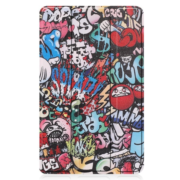 Kuvioitu kolmiosainen suojakotelo Lenovo Tab M7 - Graffiti
