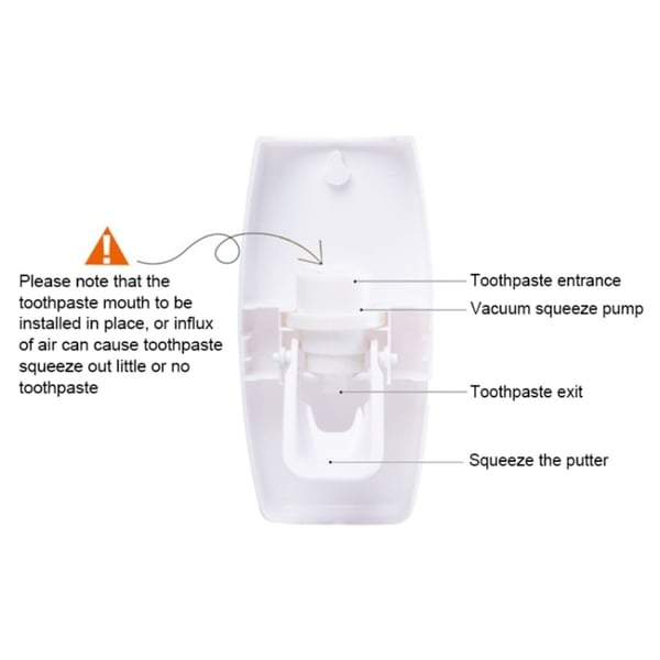 Tannkremdispenser med Tannbørsteholder