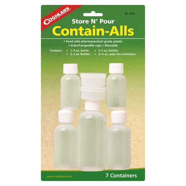 COGHLANS CONTAIN ALLS CG8525, småflaskor friluftsmatlagning