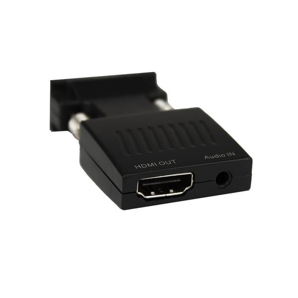 VGA til HDMI-adapter med 3.5 mm lydport