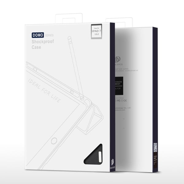 DUX DUCIS Domo Apple iPad 10.2 2021/2020/2019 deksel Trifoldet Svart